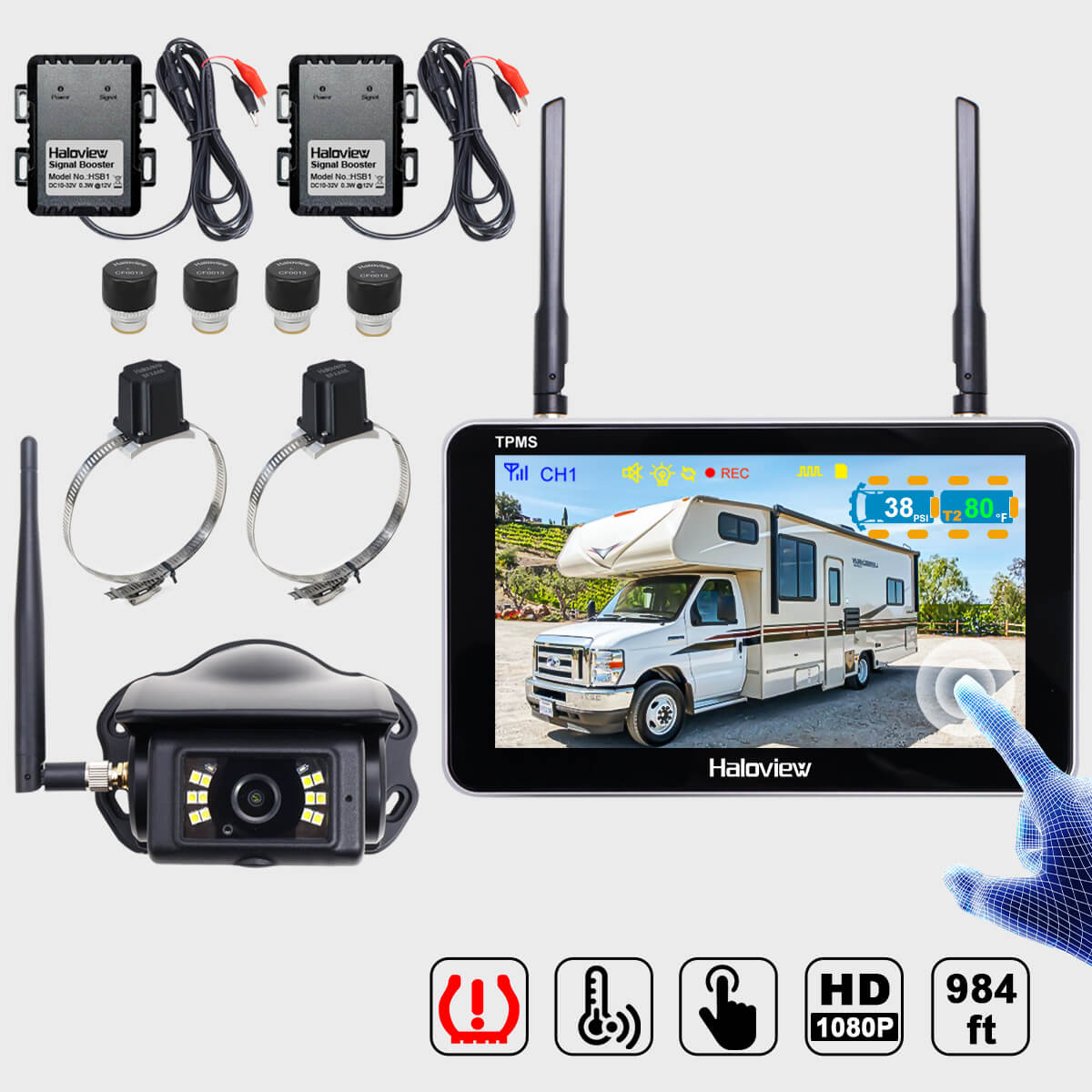 HaloView Byte Tango BT7 TPMS and ATS systems